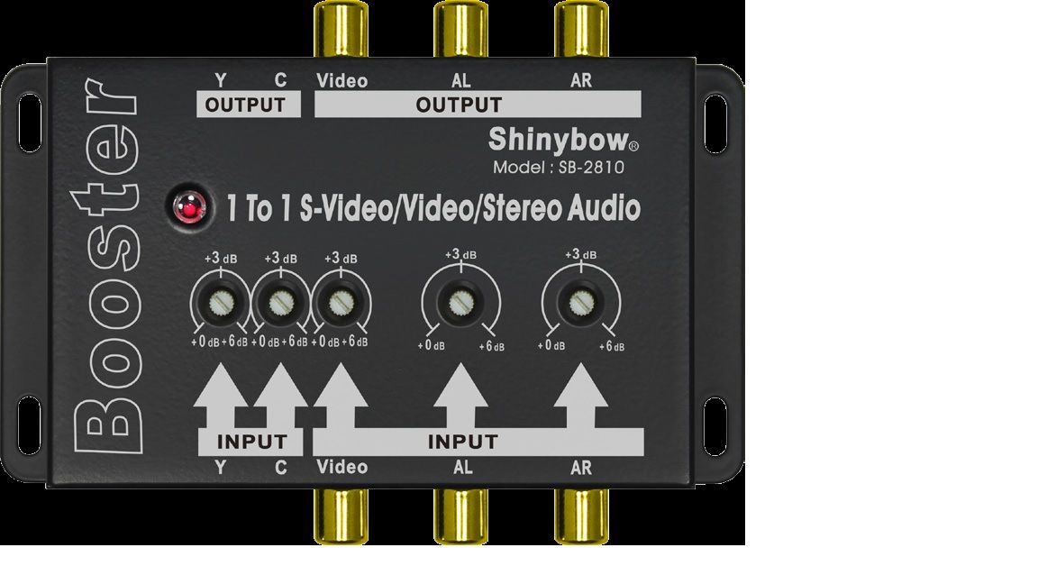 1 To 1 Composite Video•S-Video•Audio Booster