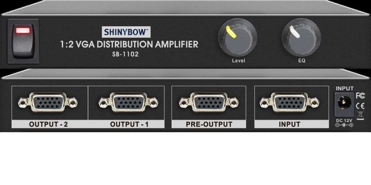 1x2 VGA Distribution Amplifier (VGA Booster)