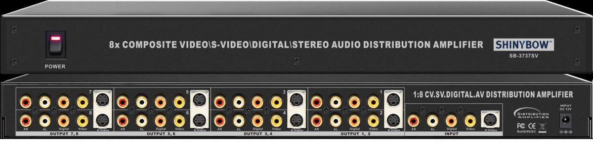 1x8 S-Video•Composite Video•Digital•Audio Distribution Amplifier