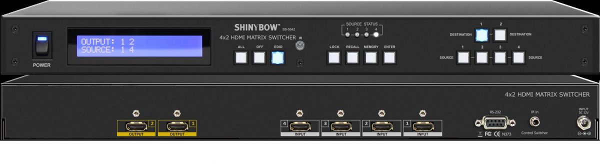 4x2 HDMI Matrix Switcher