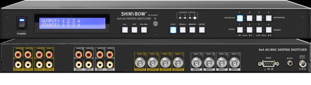 4x4 AV (BNC) Matrix Switcher