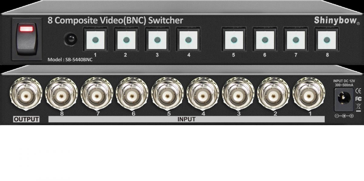 8x1 Composite Video (BNC) Switcher